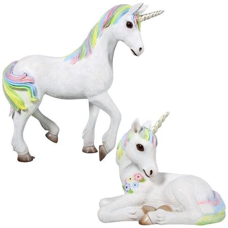 DESIGN TOSCANO Shimmer and Sparkle the Magical Mystical Unicorn Statues NE9170